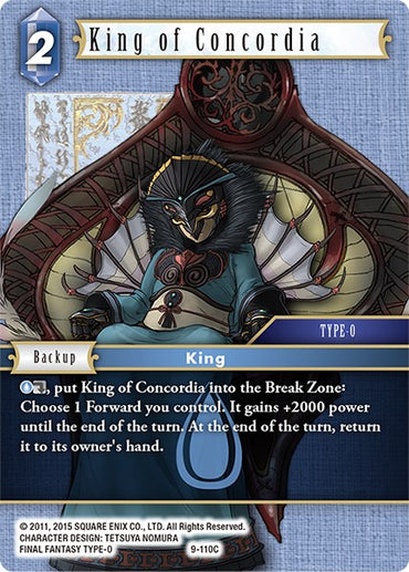 King of Concordia [Opus IX]