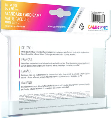 GameGenic: 66 x 91 Value Pack 200