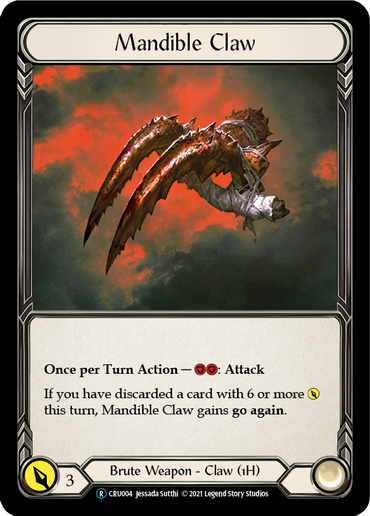 Mandible Claw [U-CRU004-RF] (Crucible of War Unlimited)  Unlimited Rainbow Foil