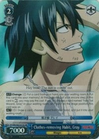 Clothes-removing Habit, Gray (FT/EN-S02-073S SR) [Fairy Tail ver.E]