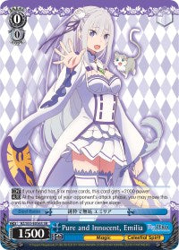 Pure and Innocent, Emilia SR (RZ/S55-E056S SR) [Re:ZERO Vol.2]