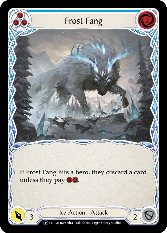 Frost Fang (Blue) [U-ELE150] (Tales of Aria Unlimited)  Unlimited Rainbow Foil