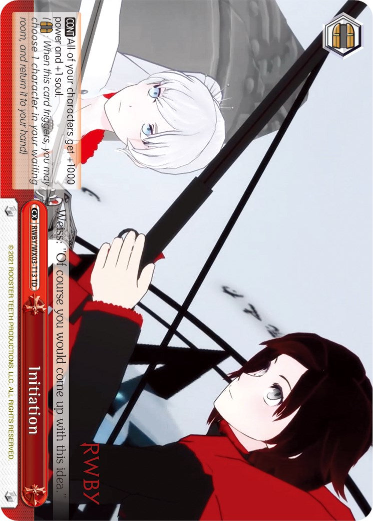 Initiation (RWBY/WX03-T13 TD) [RWBY]
