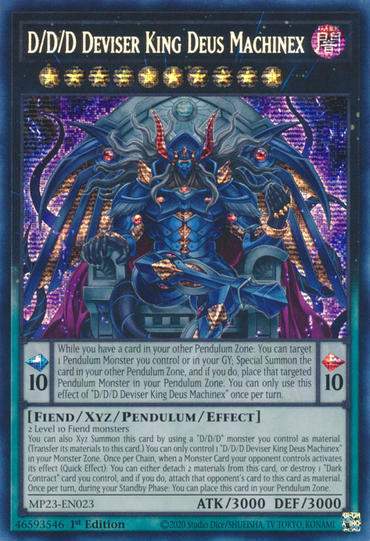 D/D/D Deviser King Deus Machinex [MP23-EN023] Prismatic Secret Rare