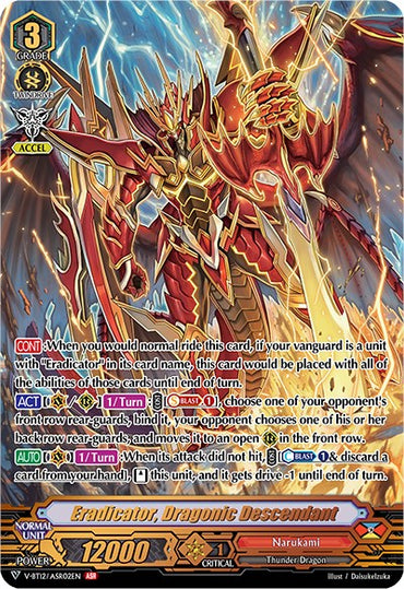 Eradicator, Dragonic Descendant (V-BT12/ASR02EN) [Divine Lightning Radiance]