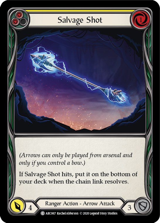 Salvage Shot (Yellow) [U-ARC067] (Arcane Rising Unlimited)  Unlimited Rainbow Foil