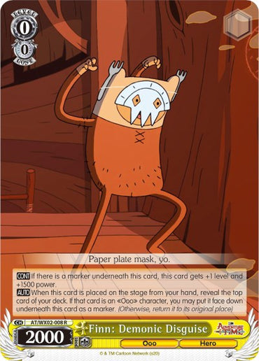 Finn: Demonic Disguise (AT/WX02-008 R) [Adventure Time]