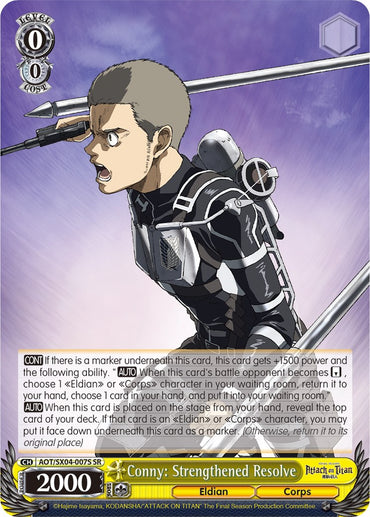Conny: Strengthened Resolve (Foil) [Attack On Titan: Final Season]