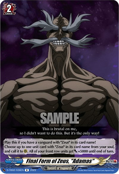 Final Form of Zeus, 