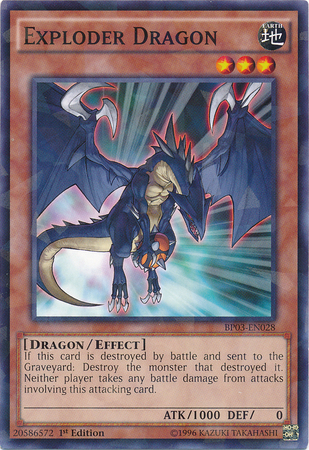 Exploder Dragon [BP03-EN028] Shatterfoil Rare