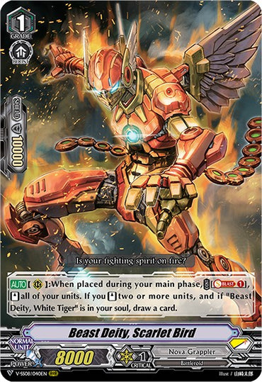 Beast Deity, Scarlet Bird (V-SS08/040EN) [Clan Selection Plus Vol.2]