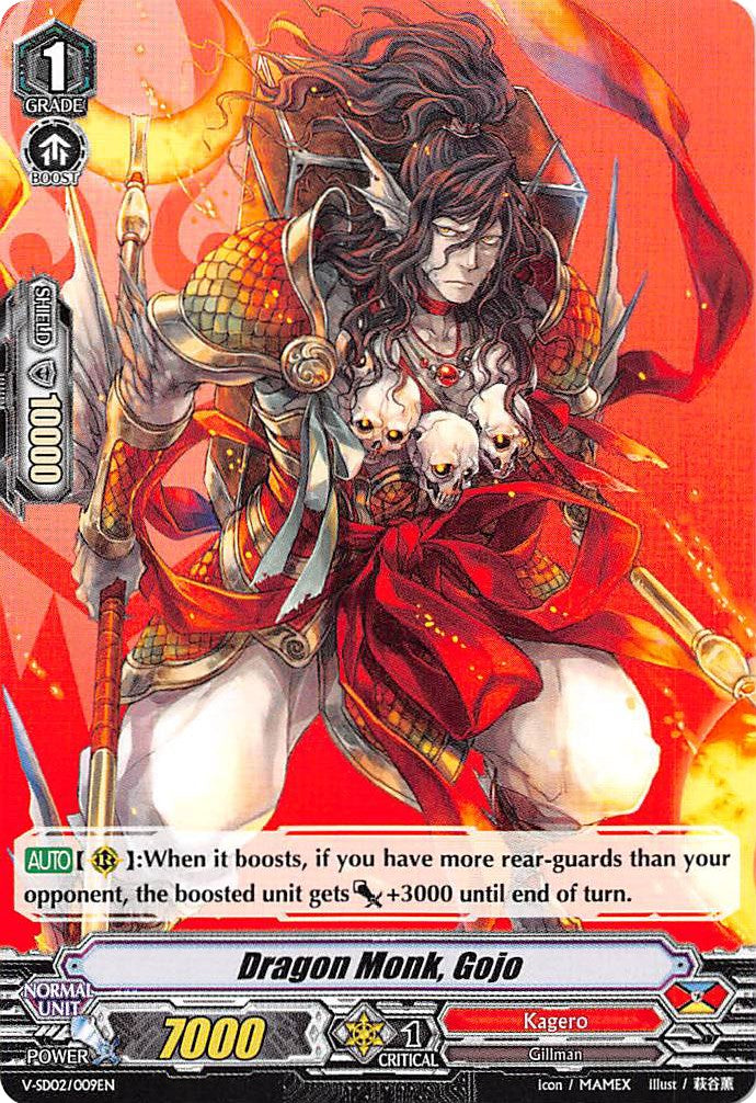 Dragon Monk, Gojo (V-SD02/009EN) [2018 Free Experience Deck 