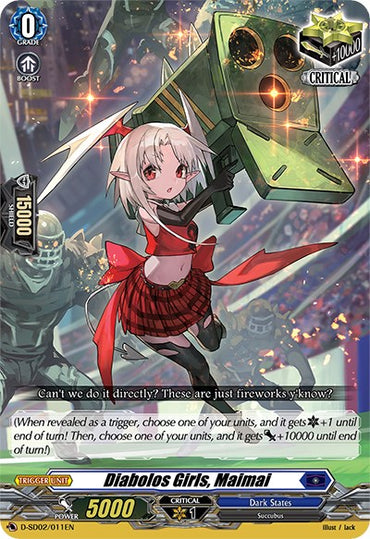 Diabolos Girls, Maimai (D-SD02/011EN) [Danji Momoyama: Tyrant Tiger]