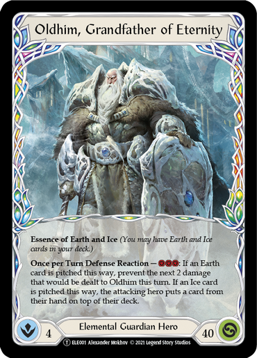 Oldhim, Grandfather of Eternity // Shiver [U-ELE001] (Tales of Aria Unlimited)  Unlimited Normal