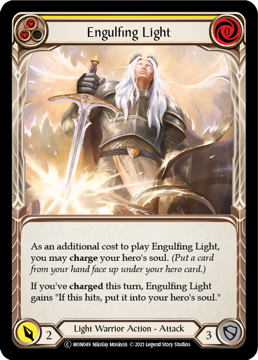 Engulfing Light (Yellow) [U-MON049-RF] (Monarch Unlimited)  Unlimited Rainbow Foil