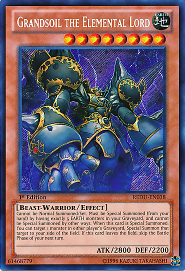 Grandsoil the Elemental Lord [REDU-EN038] Secret Rare