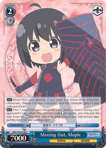 Maxing Out, Maple (BFR/S78-E104 C) [BOFURI: I Don't Want to Get Hurt, so I'll Max Out My Defense]