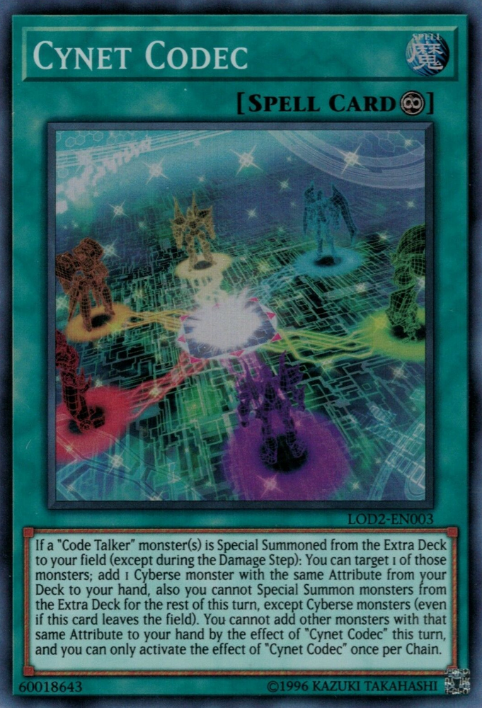 Cynet Codec (Legacy of the Duelist: Link Evolution) [LOD2-EN003] Super Rare