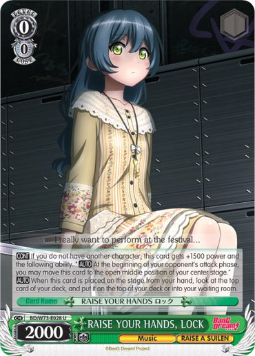RAISE YOUR HANDS, LOCK (BD/W73-E028 U) [BanG Dream! Vol.2]
