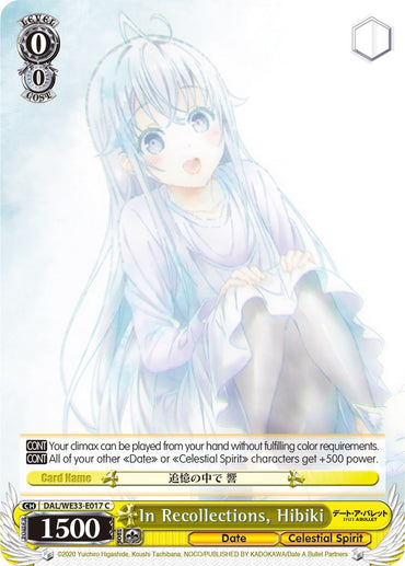 In Recollections, Hibiki (DAL/WE33-E017 C) [Date A Bullet]