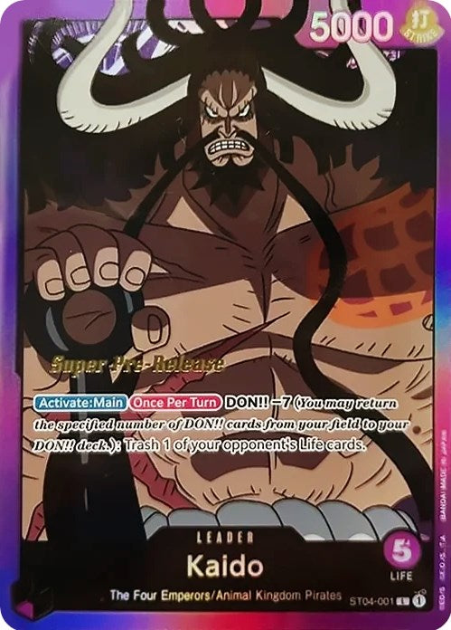 Kaido [Super Pre-Release Starter Deck: Animal Kingdom Pirates]