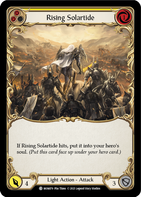 Rising Solartide (Yellow) [MON079] (Monarch)  1st Edition Normal