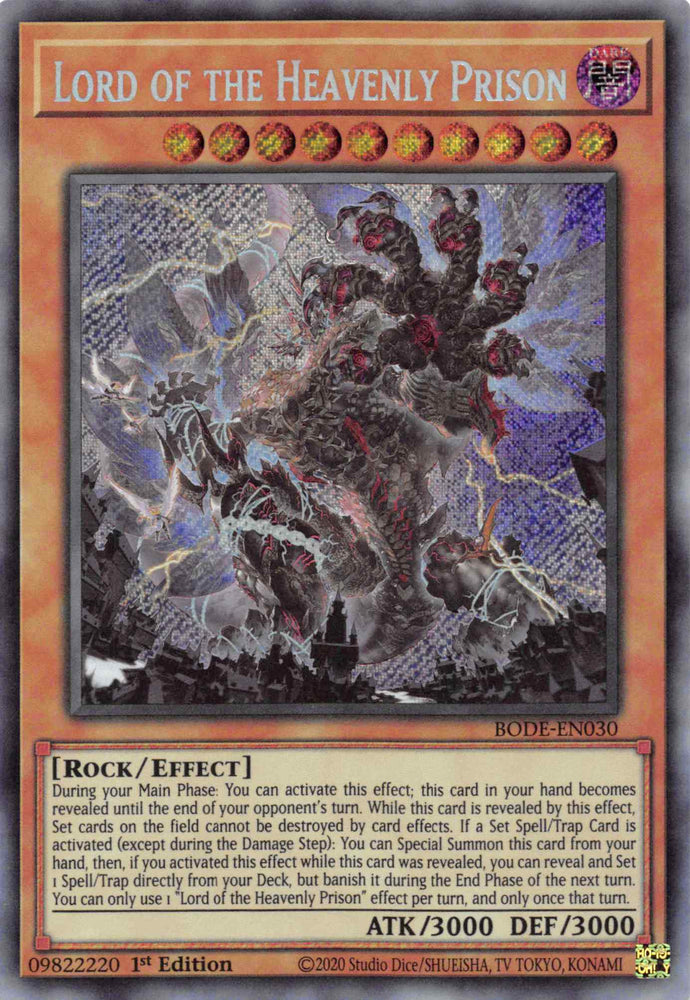 Lord of the Heavenly Prison [BODE-EN030] Secret Rare