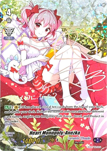 Heart Monopoly, Anezka (Silver Signature) (V-EB05/SSP09EN) [Primary Melody]