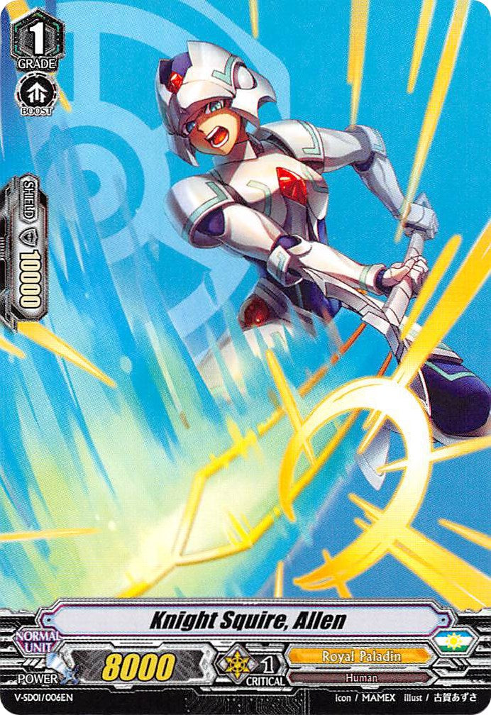Knight Squire, Allen (V-SD01/006EN) [2018 Free Experience Deck 