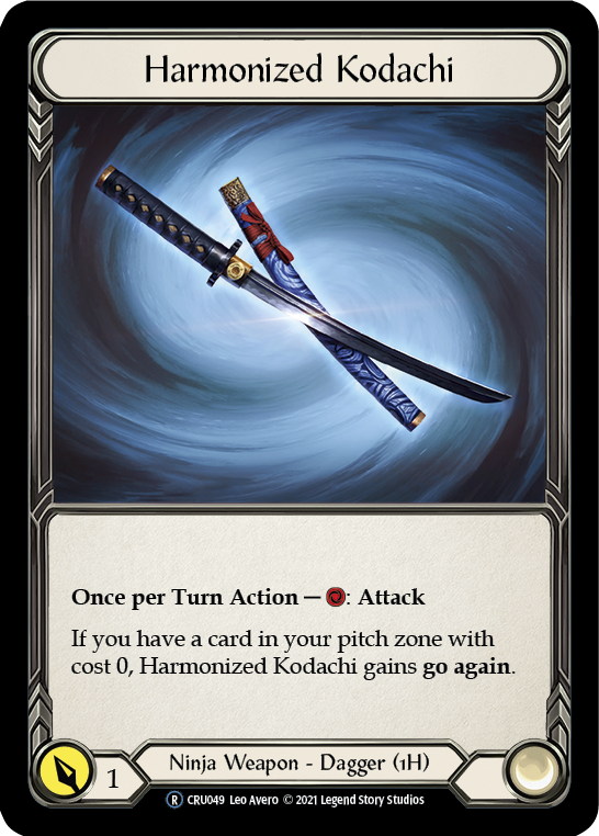 Harmonized Kodachi [U-CRU049-RF] (Crucible of War Unlimited)  Unlimited Rainbow Foil