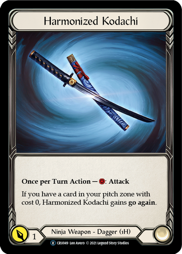 Harmonized Kodachi [U-CRU049-RF] (Crucible of War Unlimited)  Unlimited Rainbow Foil