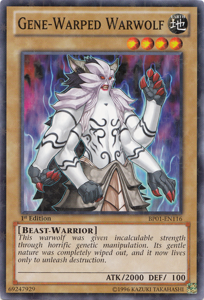 Gene-Warped Warwolf [BP01-EN116] Starfoil Rare