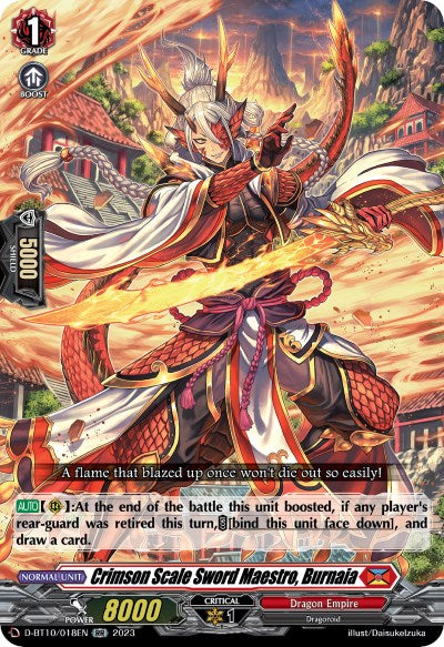 Crimson Scale Sword Maestro, Burnaia (D-BT10/018EN) [Dragon Masquerade]