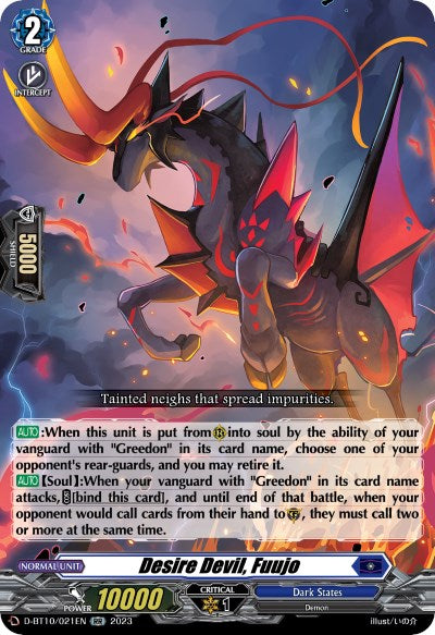 Desire Devil, Fuujo (D-BT10/021EN) [Dragon Masquerade]