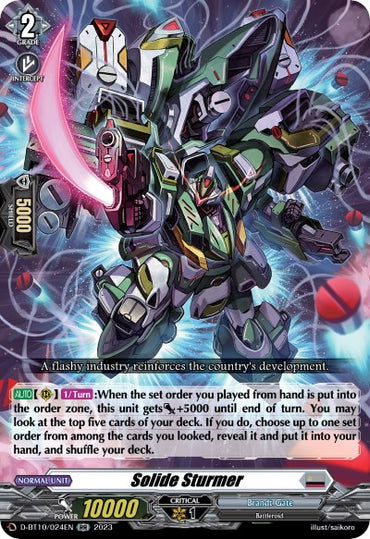 Solide Sturmer (D-BT10/024EN) [Dragon Masquerade]