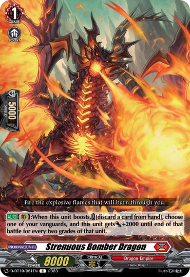 Strenuous Bomber Dragon (D-BT10/061EN) [Dragon Masquerade]