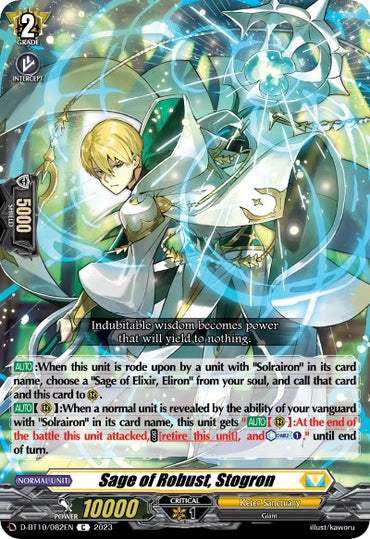 Sage of Robust, Stogron (D-BT10/082EN) [Dragon Masquerade]