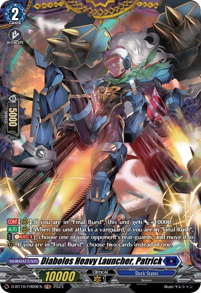 Diabolos Heavy Launcher, Patrick (D-BT10/FR09EN) [Dragon Masquerade]