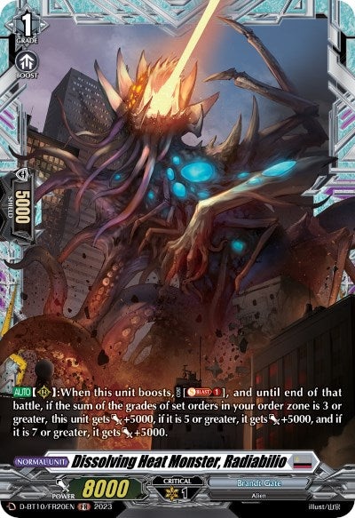 Dissolving Heat Monster, Radiabilio (D-BT10/FR20EN) [Dragon Masquerade]