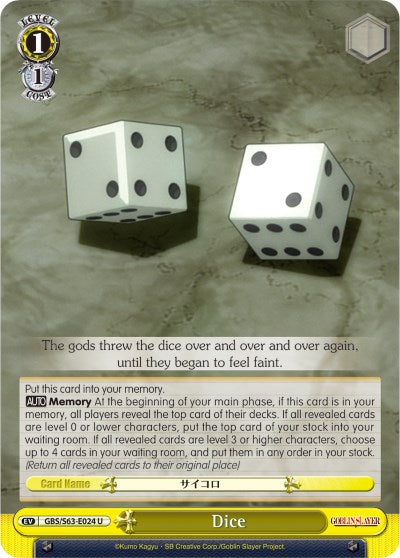 Dice (GBS/S63-E024 C) [Goblin Slayer]