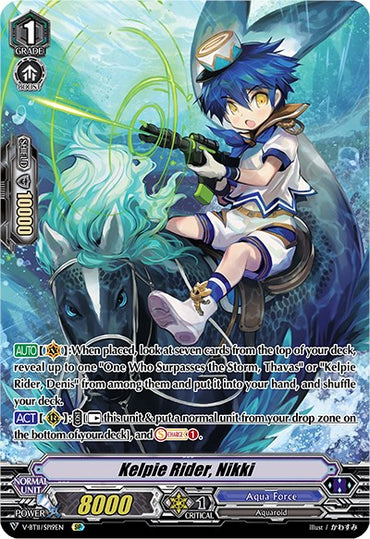Kelpie Rider, Nikki (V-BT11/SP19EN) [Storm of the Blue Cavalry]