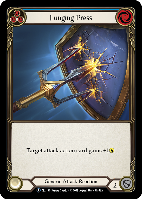 Lunging Press [U-CRU186-RF] (Crucible of War Unlimited)  Unlimited Rainbow Foil