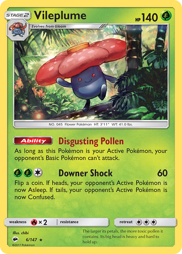 Vileplume (6/147) [Sun & Moon: Burning Shadows]