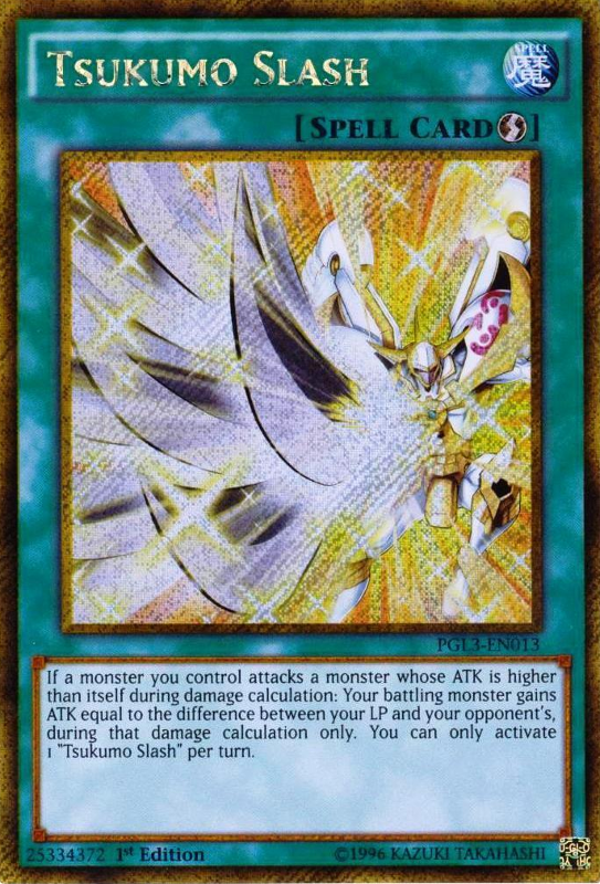 Tsukumo Slash [PGL3-EN013] Gold Secret Rare