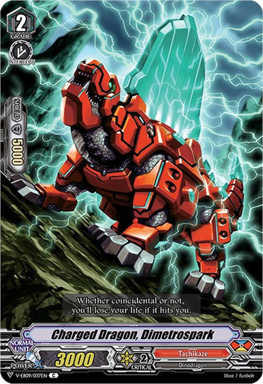 Charged Dragon, Dimetrospark (V-EB09/037EN) [The Raging Tactics]