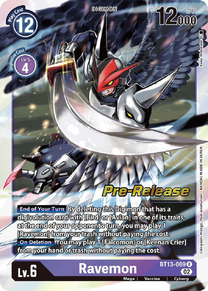 Ravemon [BT13-089] [Versus Royal Knight Booster Pre-Release Cards]