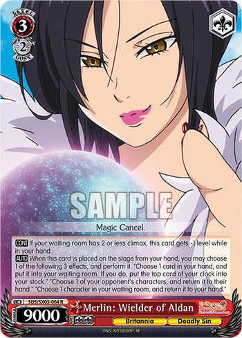 Merlin: Wielder of Aldan (Foil) [The Seven Deadly Sins: Revival of The Commandments]