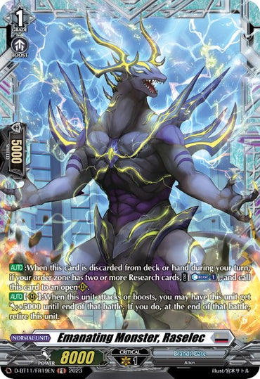 Emanating Monster, Raselec (D-BT11/FR19EN) [Clash of Heroes]