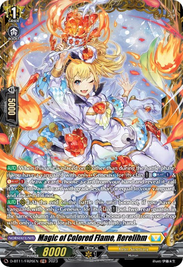 Magic of Colored Flame, Rerelihm (D-BT11/FR26EN) [Clash of Heroes]