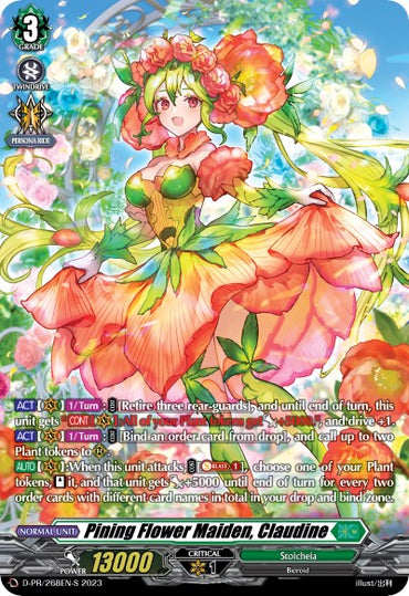Pining Flower Maiden, Claudine (Foil) (D-PR/268EN-S) [Clash of Heroes]